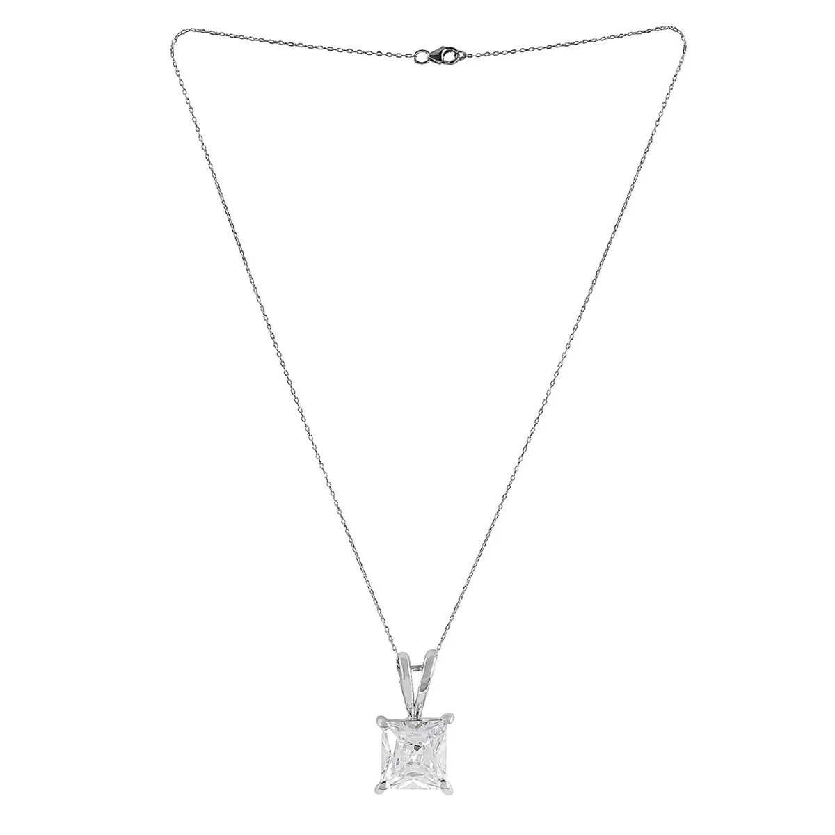 925 Sterling Silver Square Pendant - Image 4