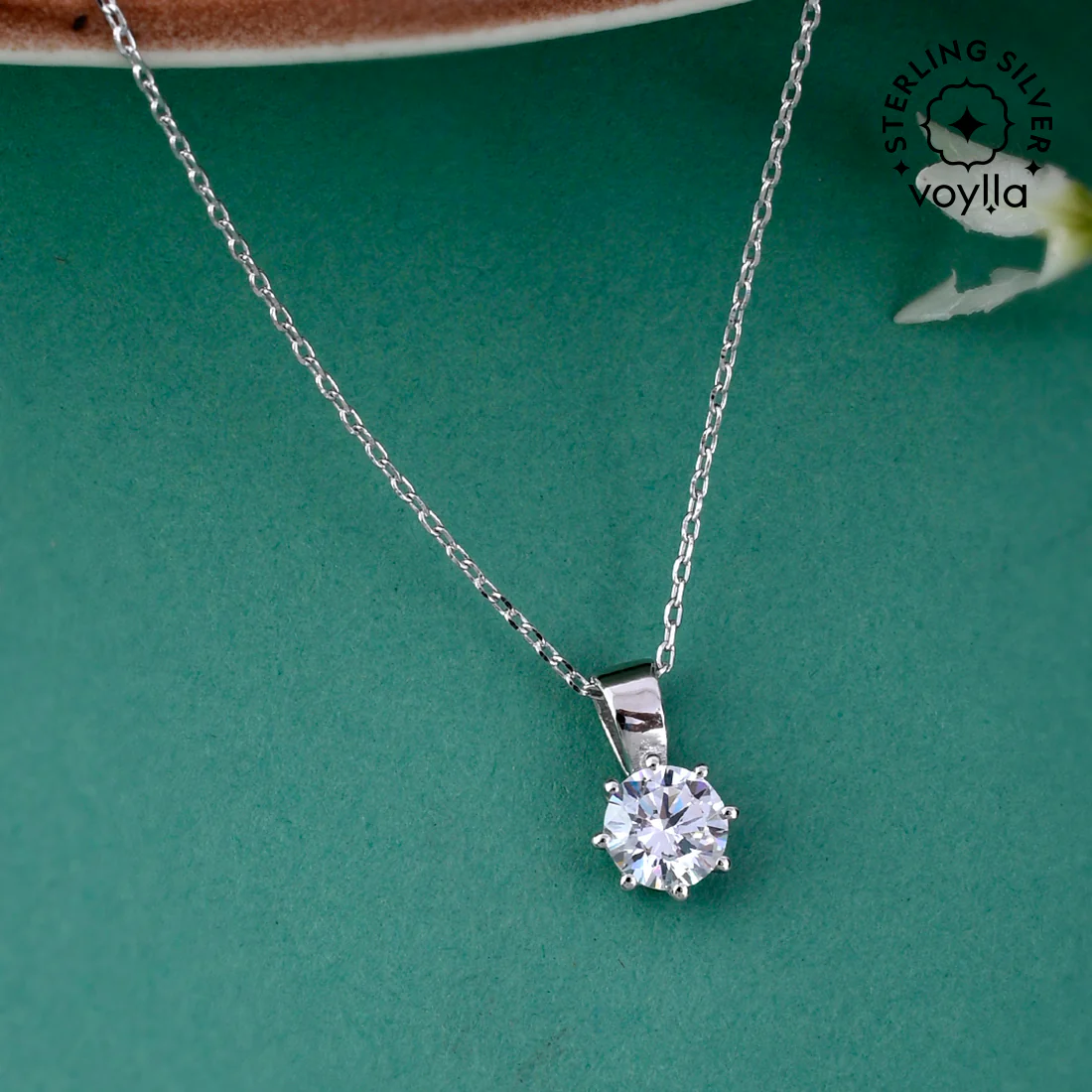 925 Sterling Silver CZ Pendant