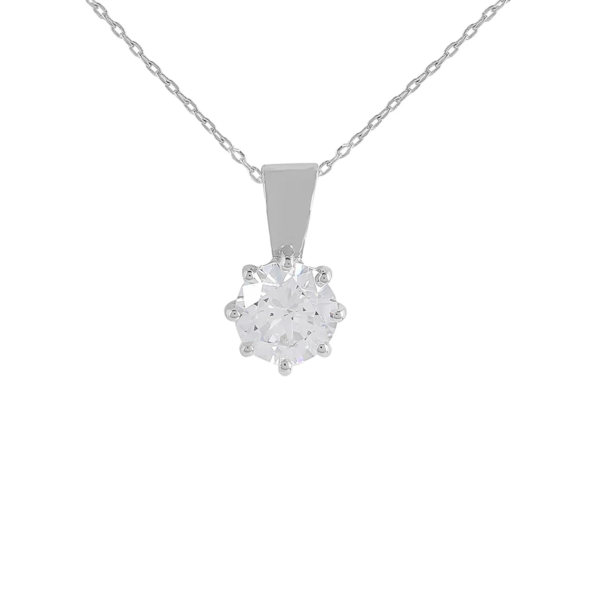 925 Sterling Silver CZ Pendant - Image 3