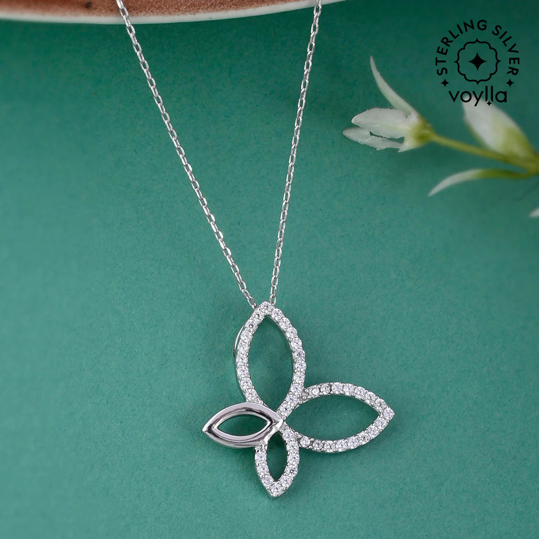 925 Sterling Silver Enamelled Pendant