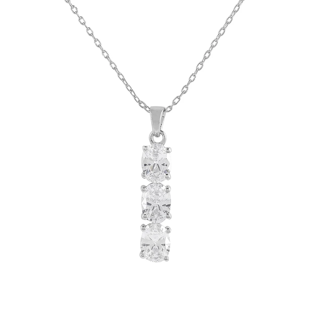 925 Sterling Silver CZ Pendant - Image 3