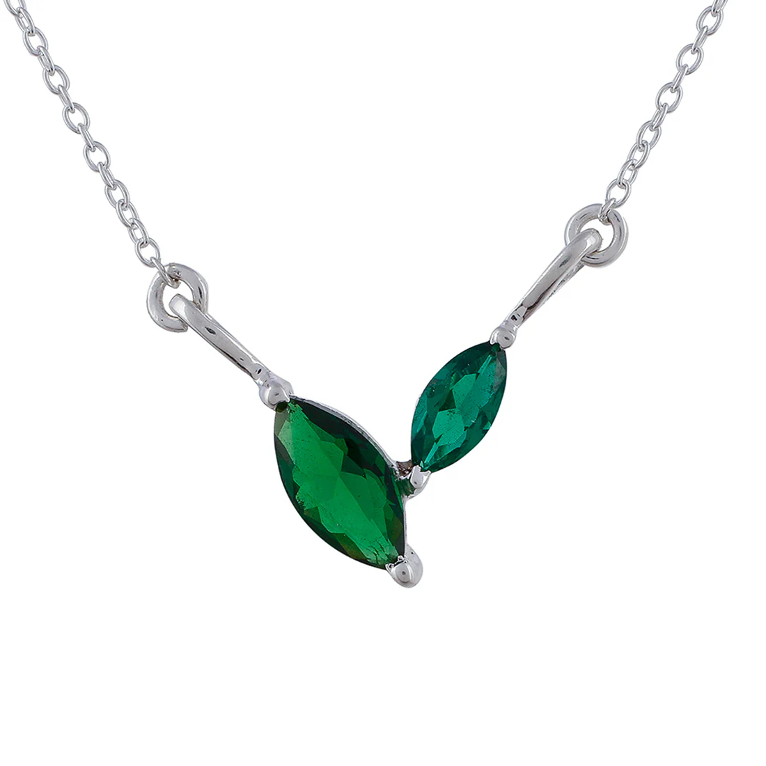 925 Sterling Silver Designer Box Set with Green CZ - Image 5