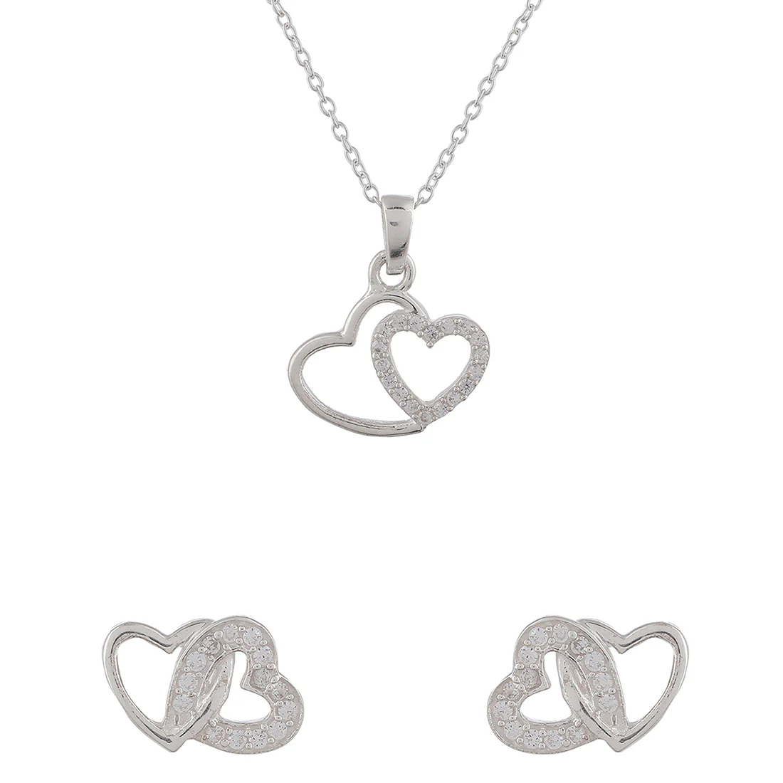 925 Sterling Silver Featuring Heart Shaped Motif - Image 3