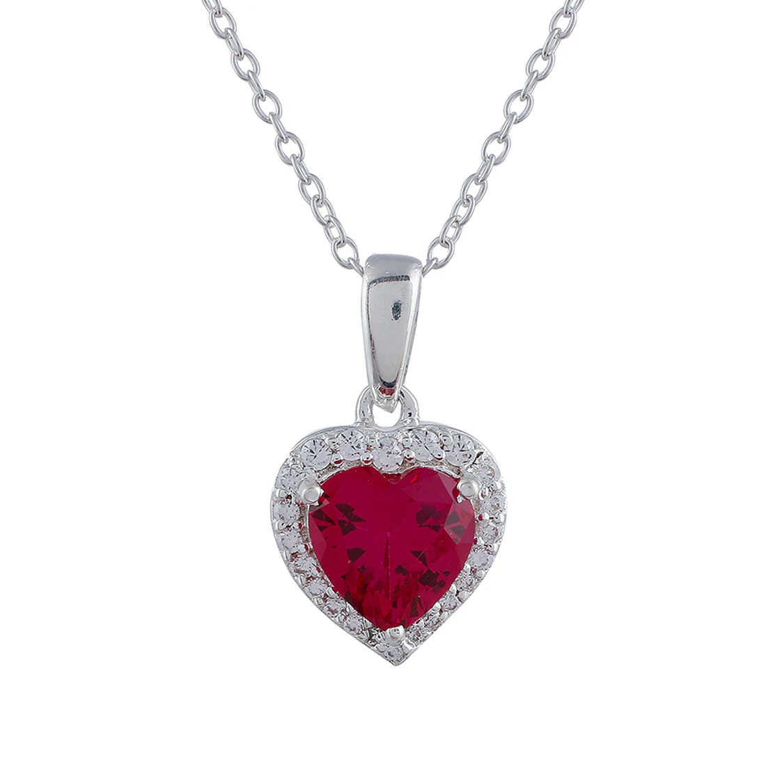 925 Sterling Silver Heart Shaped Pendant Set - Image 5