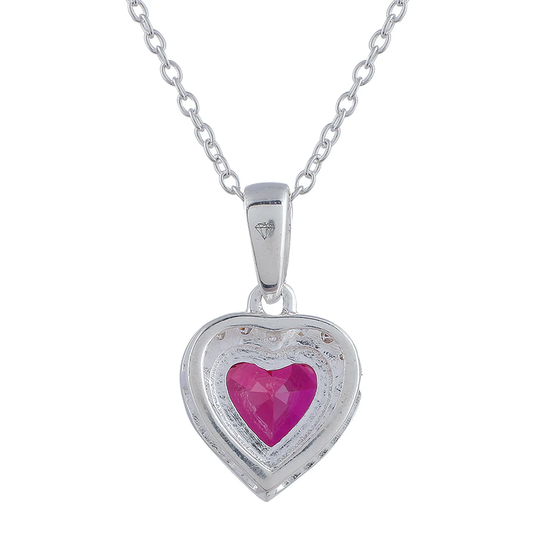 925 Sterling Silver Heart Shaped Pendant Set - Image 6