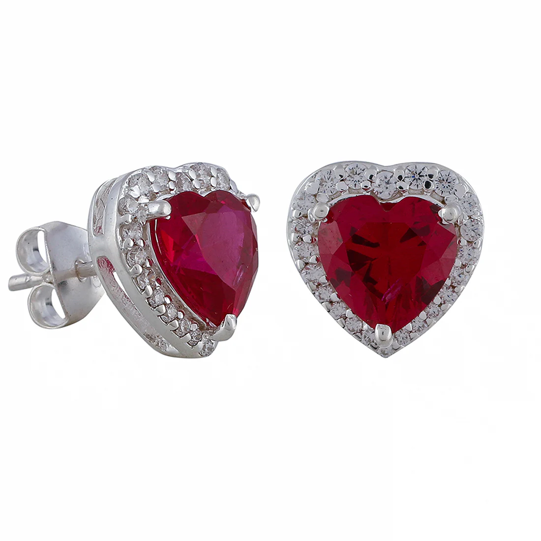 925 Sterling Silver Heart Shaped Pendant Set - Image 9