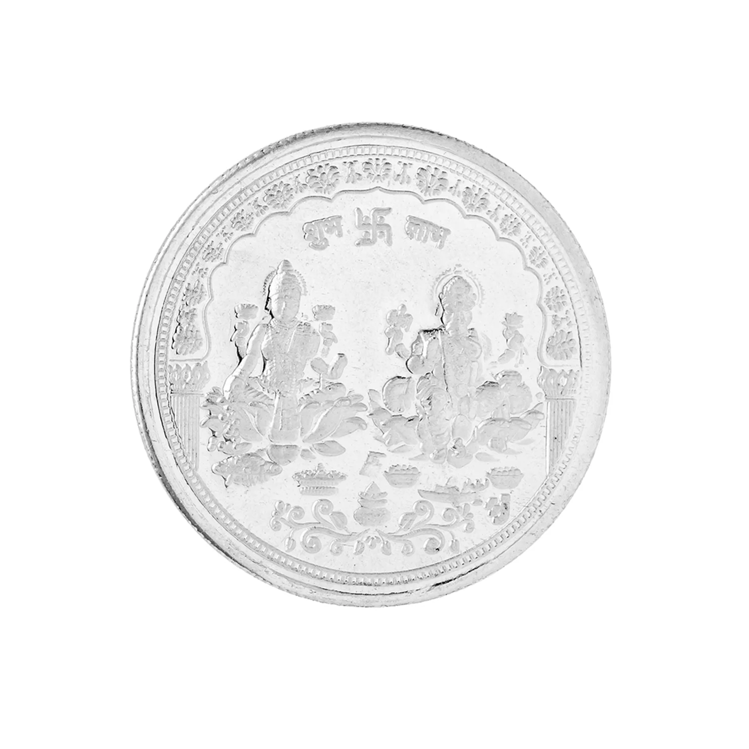 999 Pure Silver Laxmi Ganesh 10 Grams Coin - Image 2