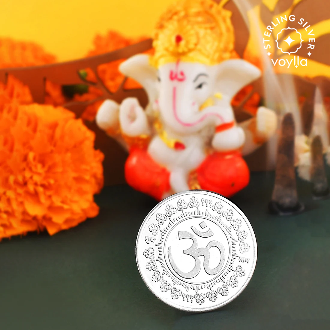999 Pure Silver OM 10 Grams Coin