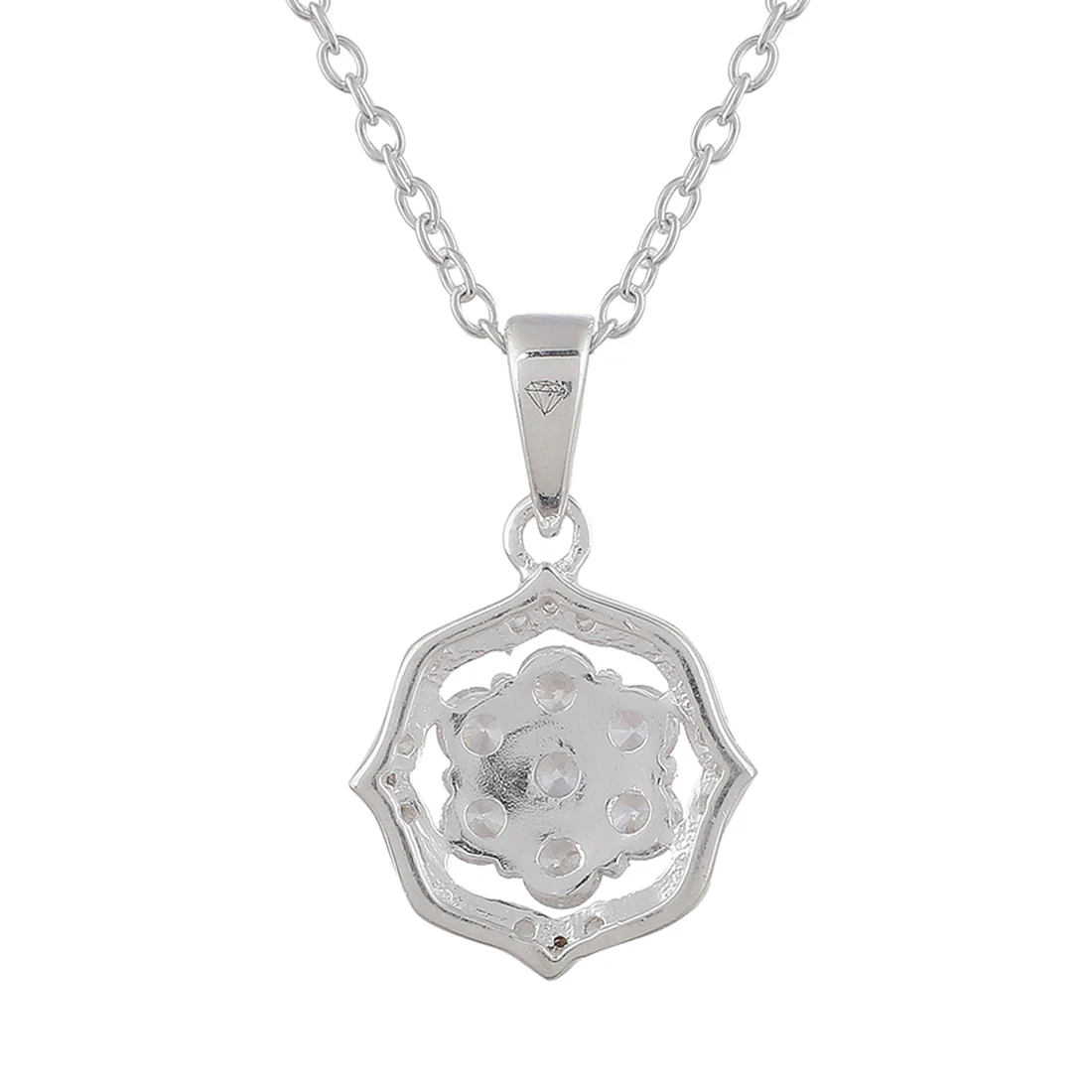 925 Sterling Silver Pendant Set with Shiny Cubic Zironia - Image 6