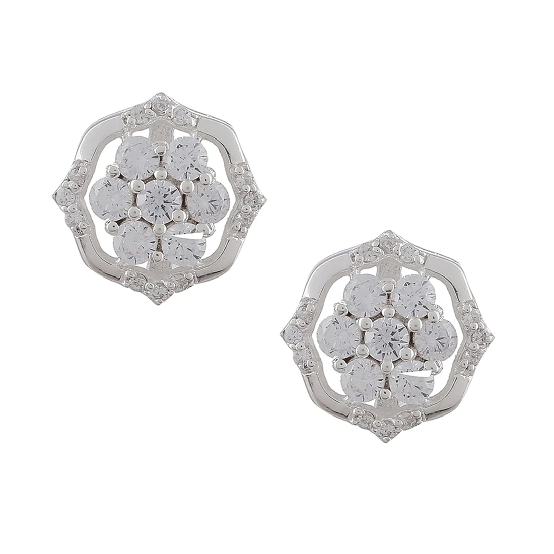 925 Sterling Silver Pendant Set with Shiny Cubic Zironia - Image 7