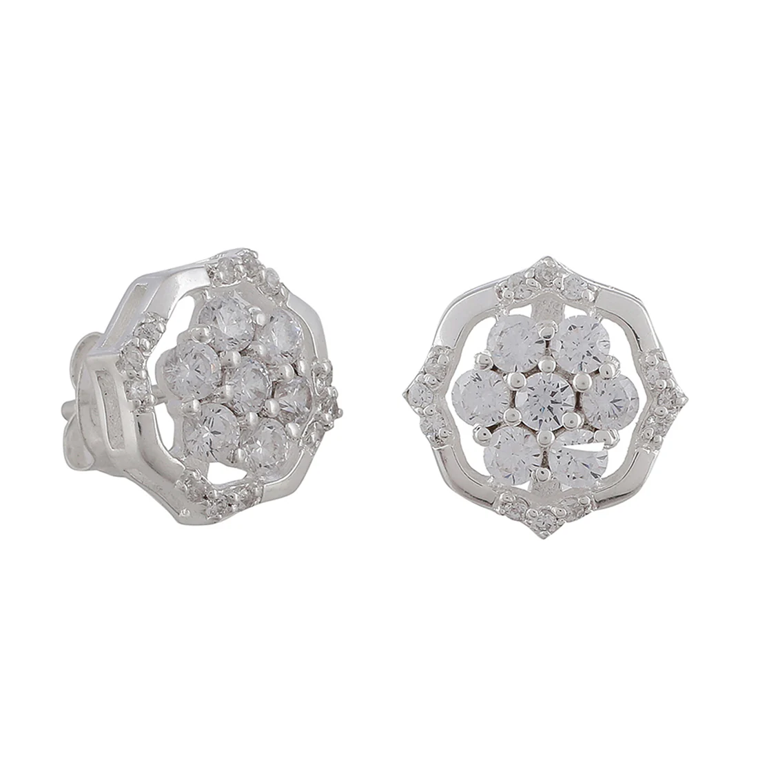 925 Sterling Silver Pendant Set with Shiny Cubic Zironia - Image 9