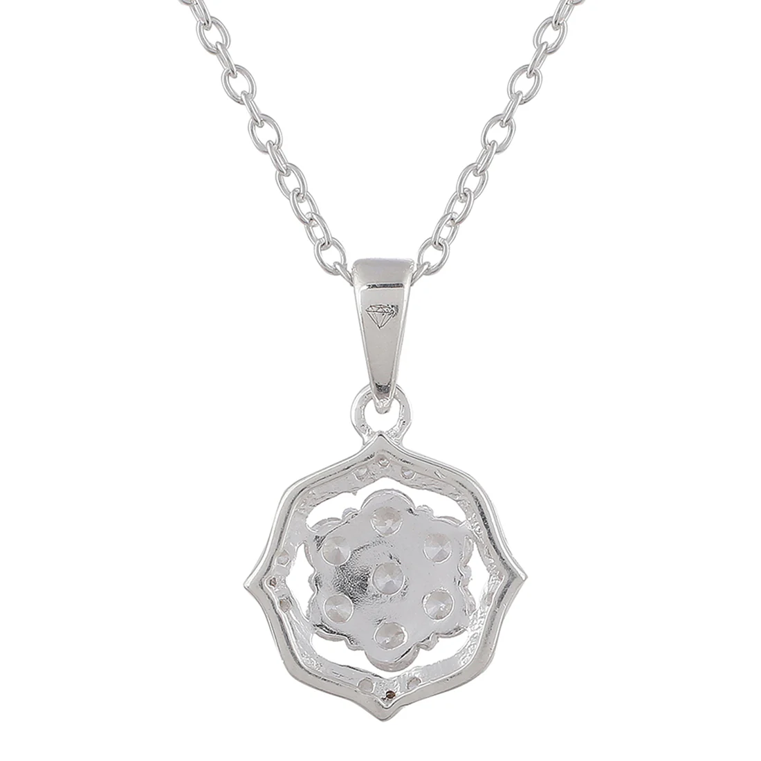 925 Sterling Silver Pendant Set With Shiny Cubic Zironia - Image 6