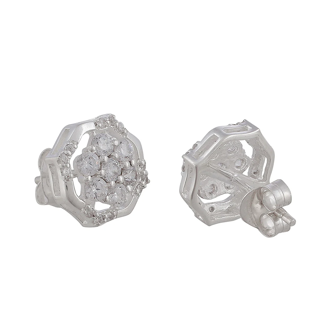 925 Sterling Silver Pendant Set With Shiny Cubic Zironia - Image 8