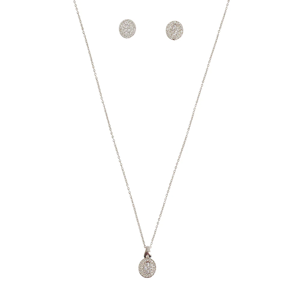 925 Sterling Silver Petit Pendant, Earrings and Ring Set - Image 4