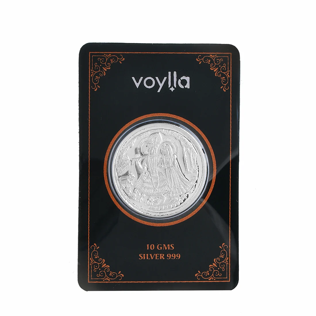 999 Pure Silver Radha Krishna 10 Grams Coin - Image 5