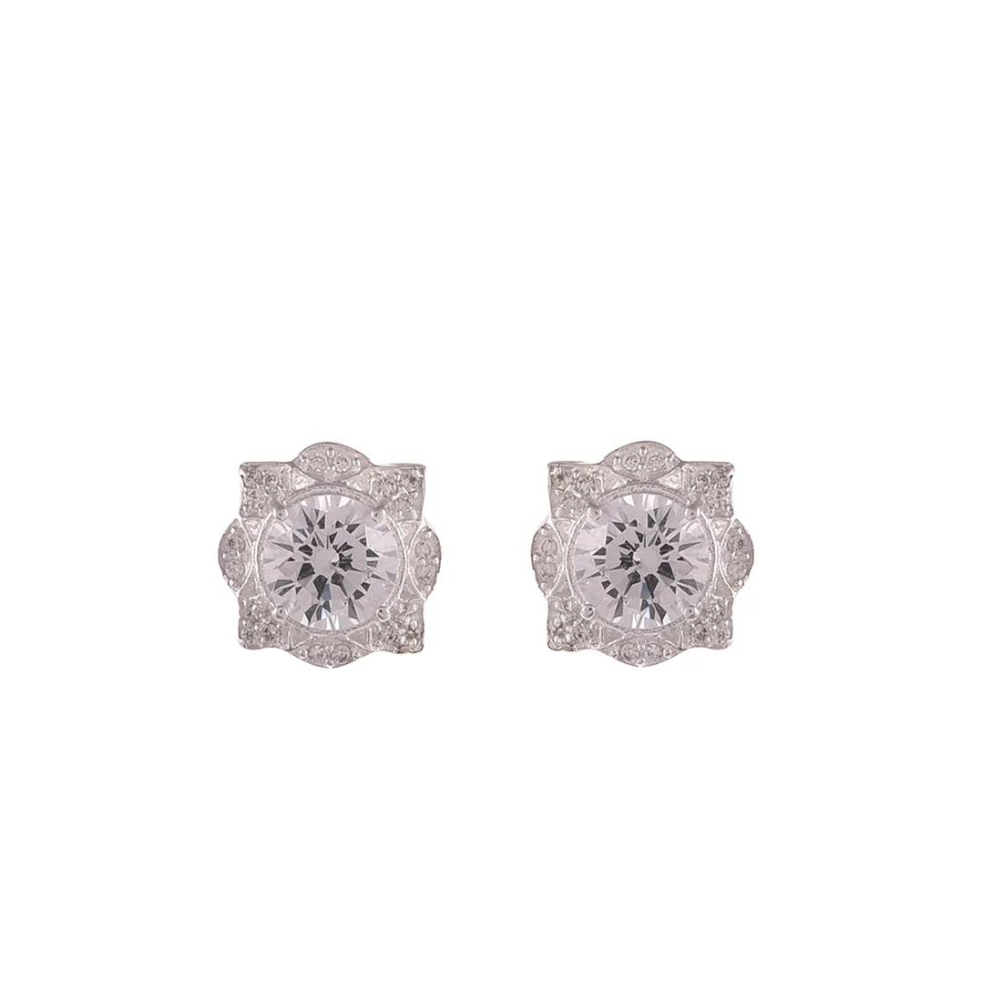 925 Sterling Silver Round Cut Zirconia Pendant Set - Image 5