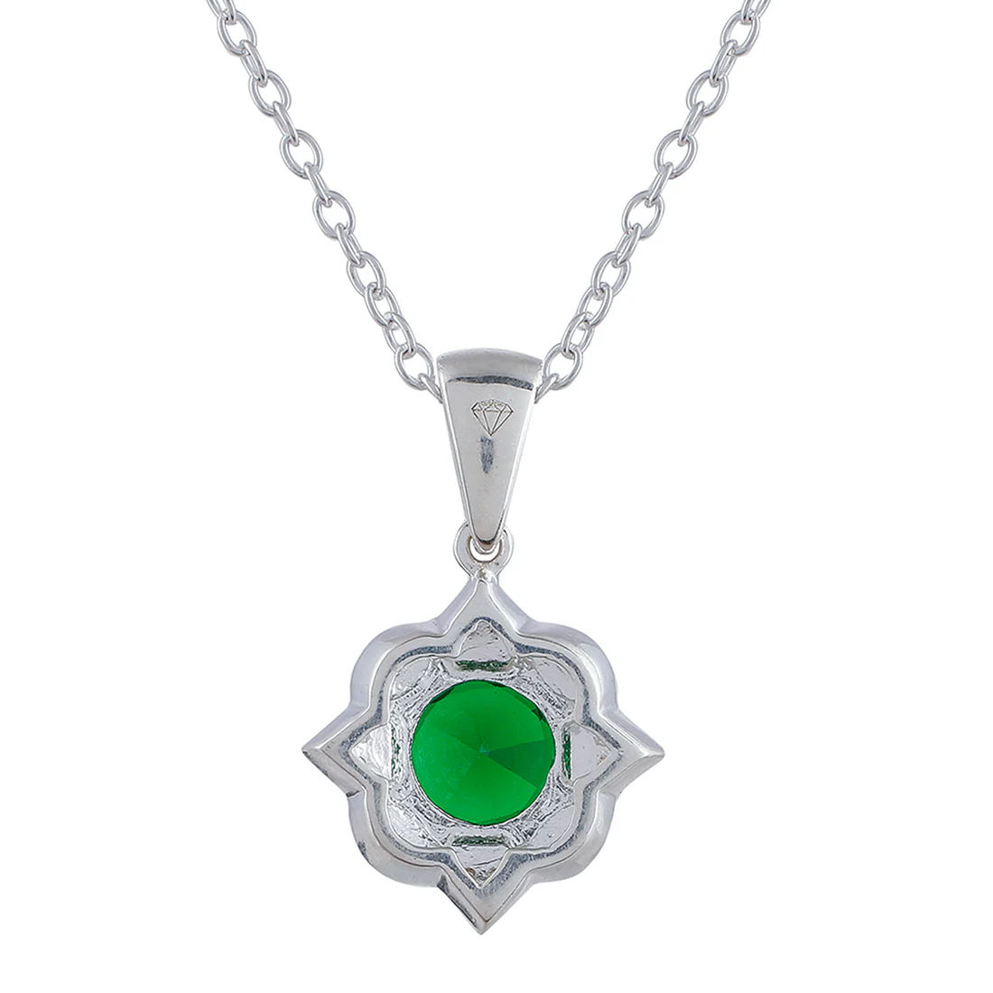 925 Sterling Silver Sparkling Box Set With Shimmering Green CZ gems For Women - Image 6