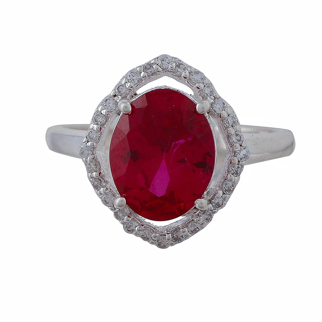 925 Sterling Silver Sparkling Box Set With Shimmering Red CZ gems - Image 10