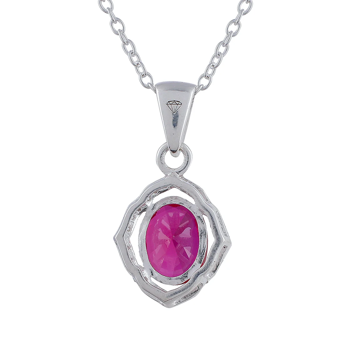 925 Sterling Silver Sparkling Box Set With Shimmering Red CZ gems - Image 6