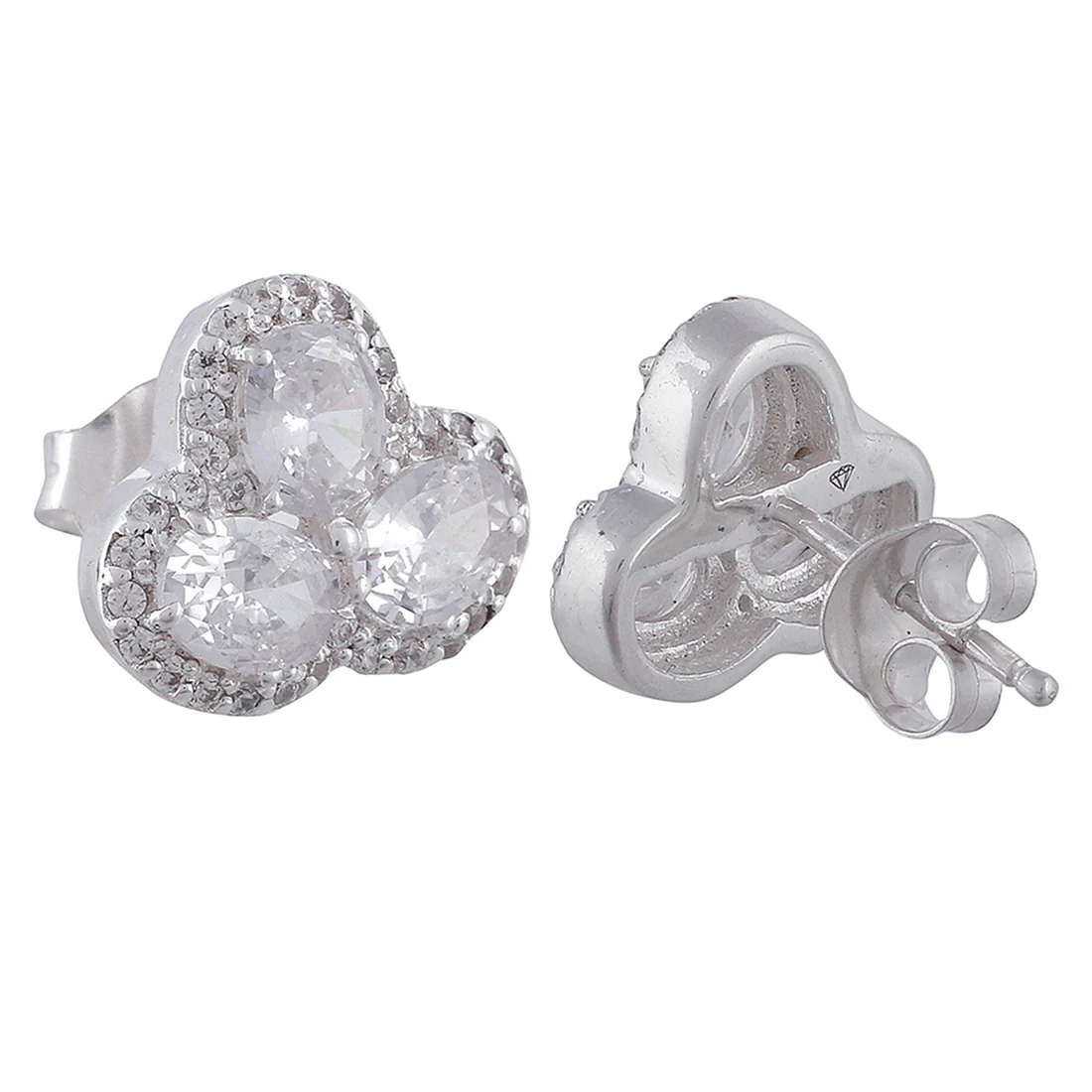 925 Sterling Silver Box Set with White Stones - Image 8