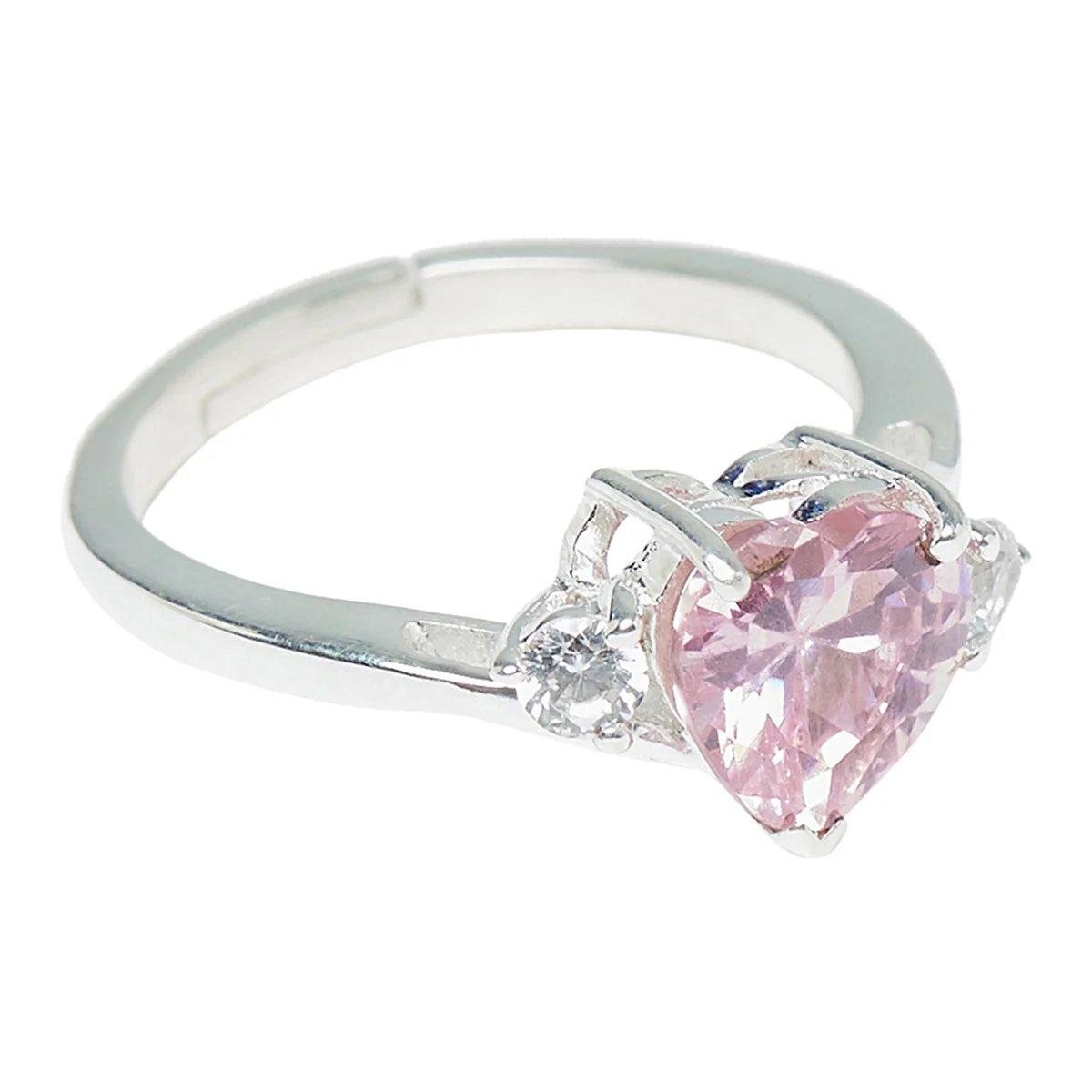 A Reverent Luxury Silver Ring Studded With Pink Stones - Image 5