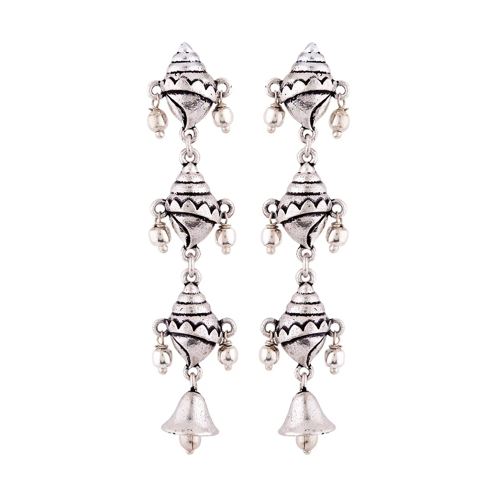 Aarambh Shankh Dangler Earrings - Image 3