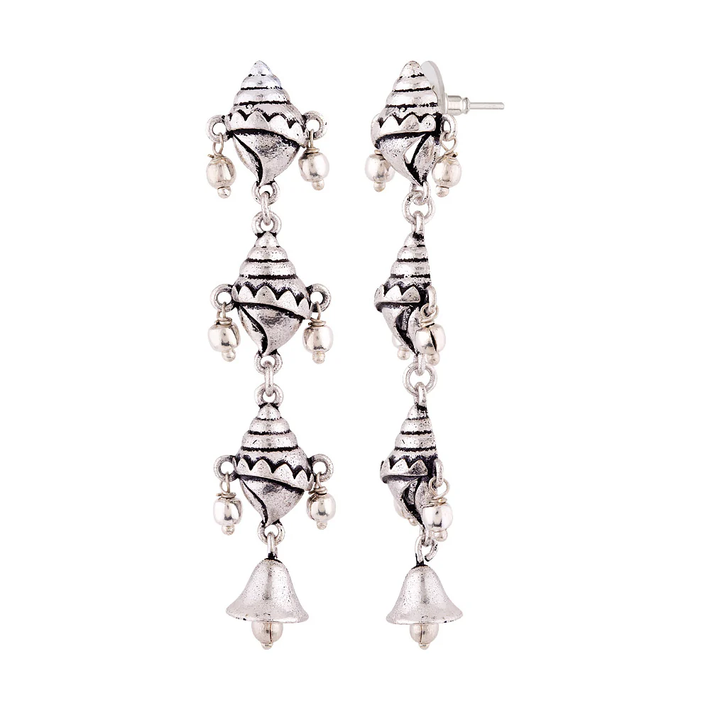 Aarambh Shankh Dangler Earrings - Image 4