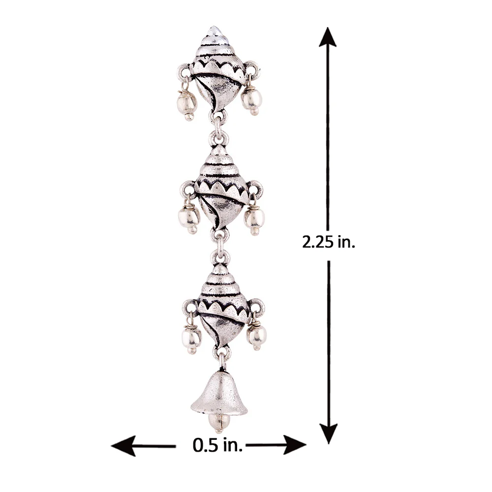 Aarambh Shankh Dangler Earrings - Image 5