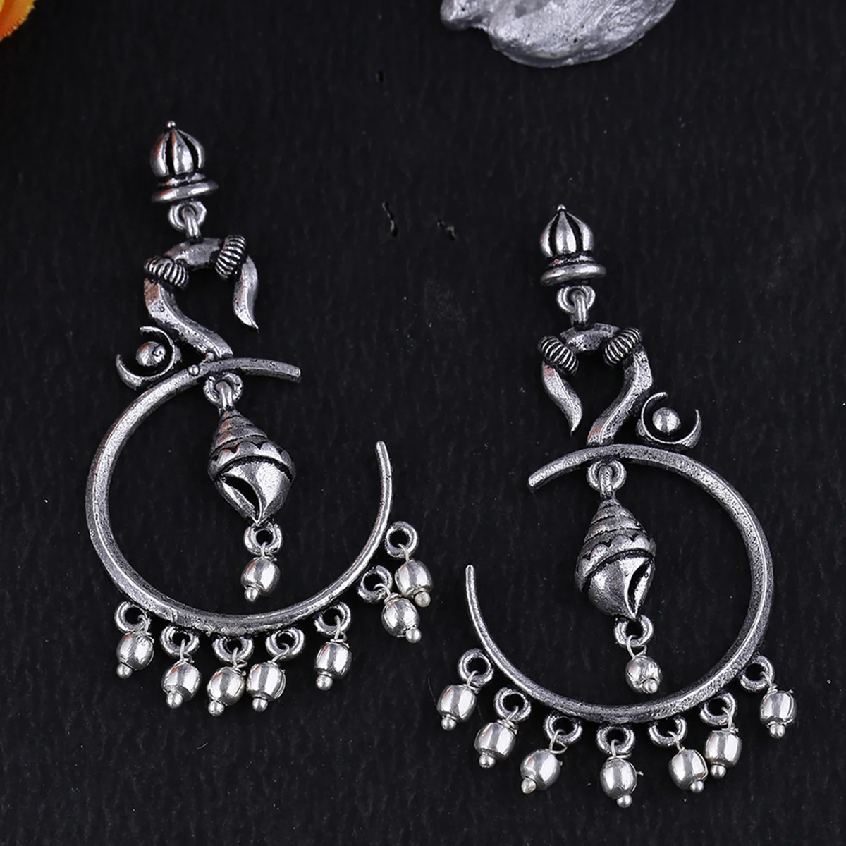 Aarambh Shankh Hoop Earrings