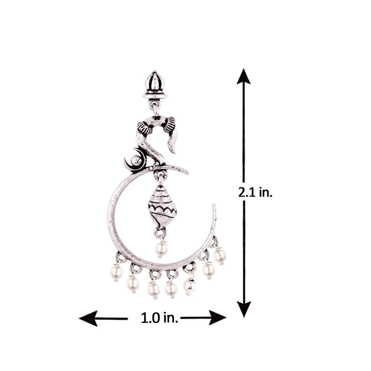 Aarambh Shankh Hoop Earrings - Image 5