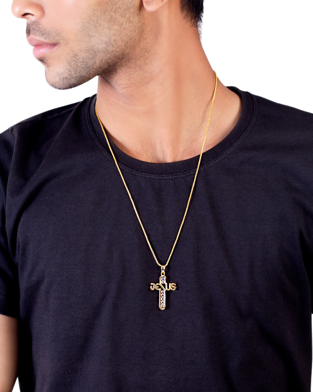 Aastik Cross Motif Pendant - Image 2
