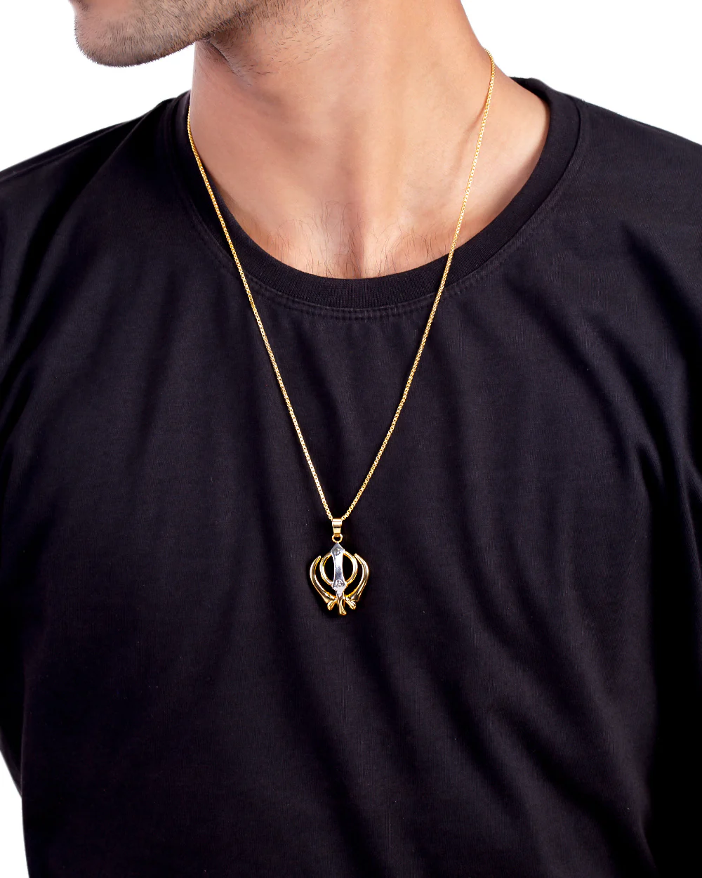 Aastik Khanda Motif Pendant - Image 2
