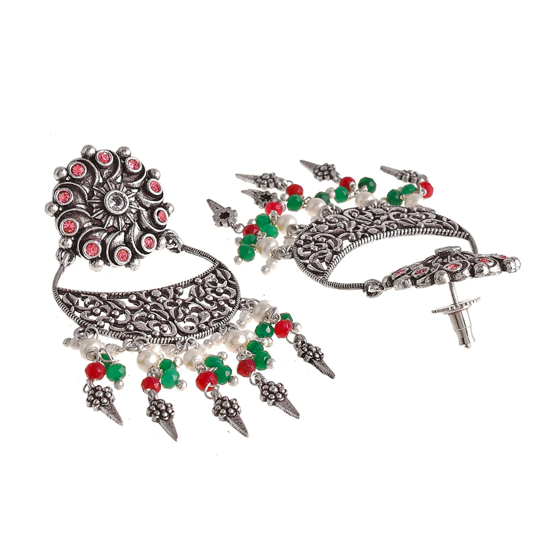 Abharan Heavily Embellished Opulent Jewellery Set - Image 5