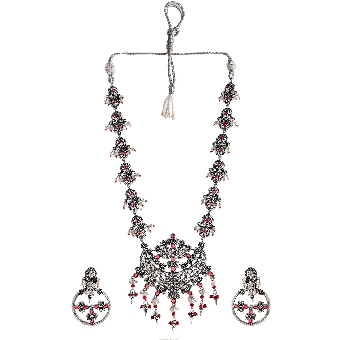 Abharan Opulent Ethnic Jewellery Set - Image 3