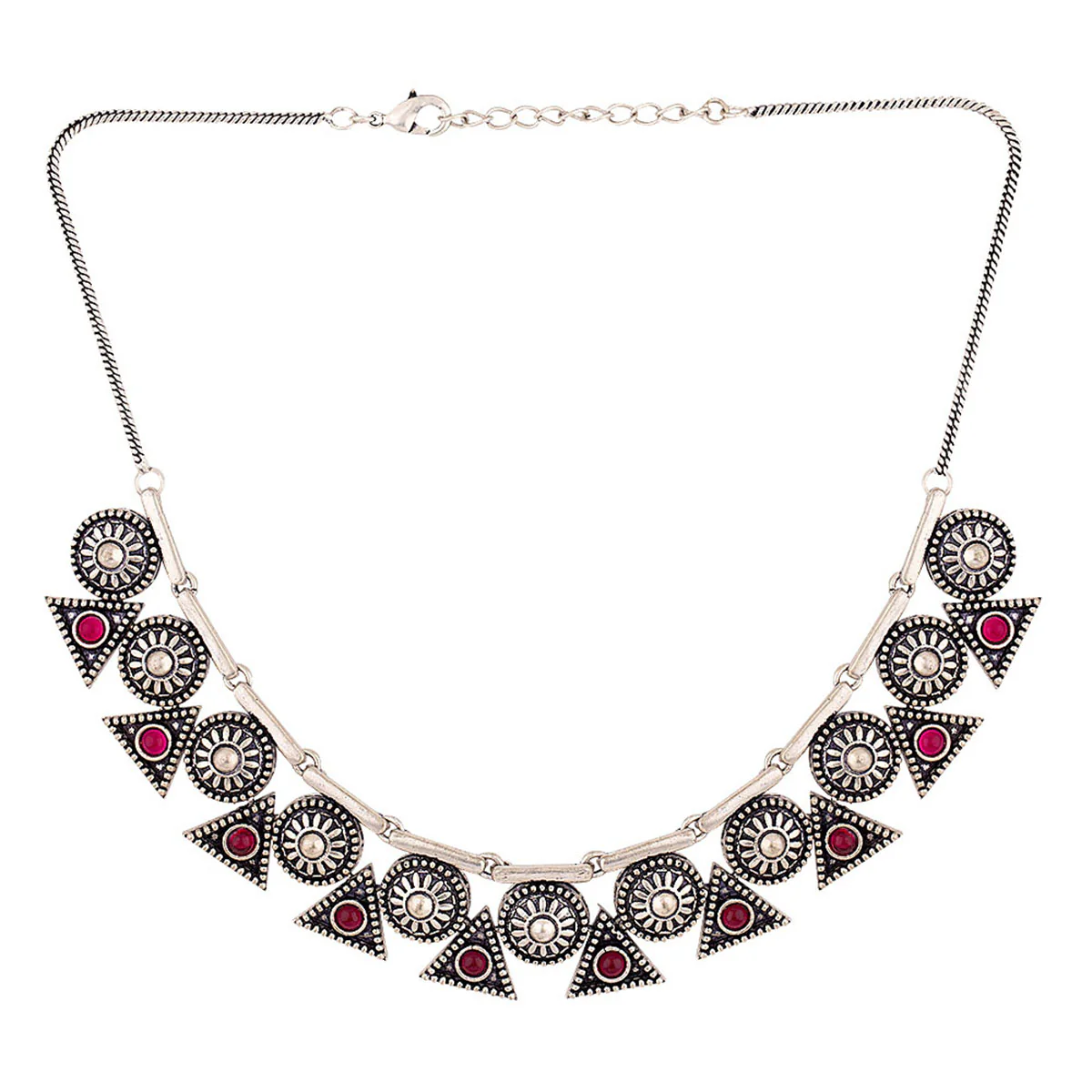 Abhira Brass Statement Necklace - Image 4