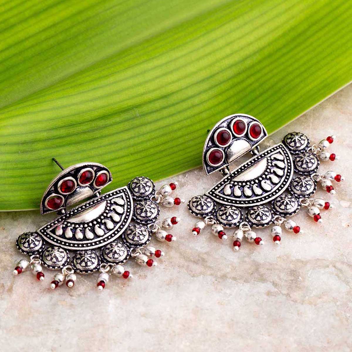 Abhira Half Moon Earrings
