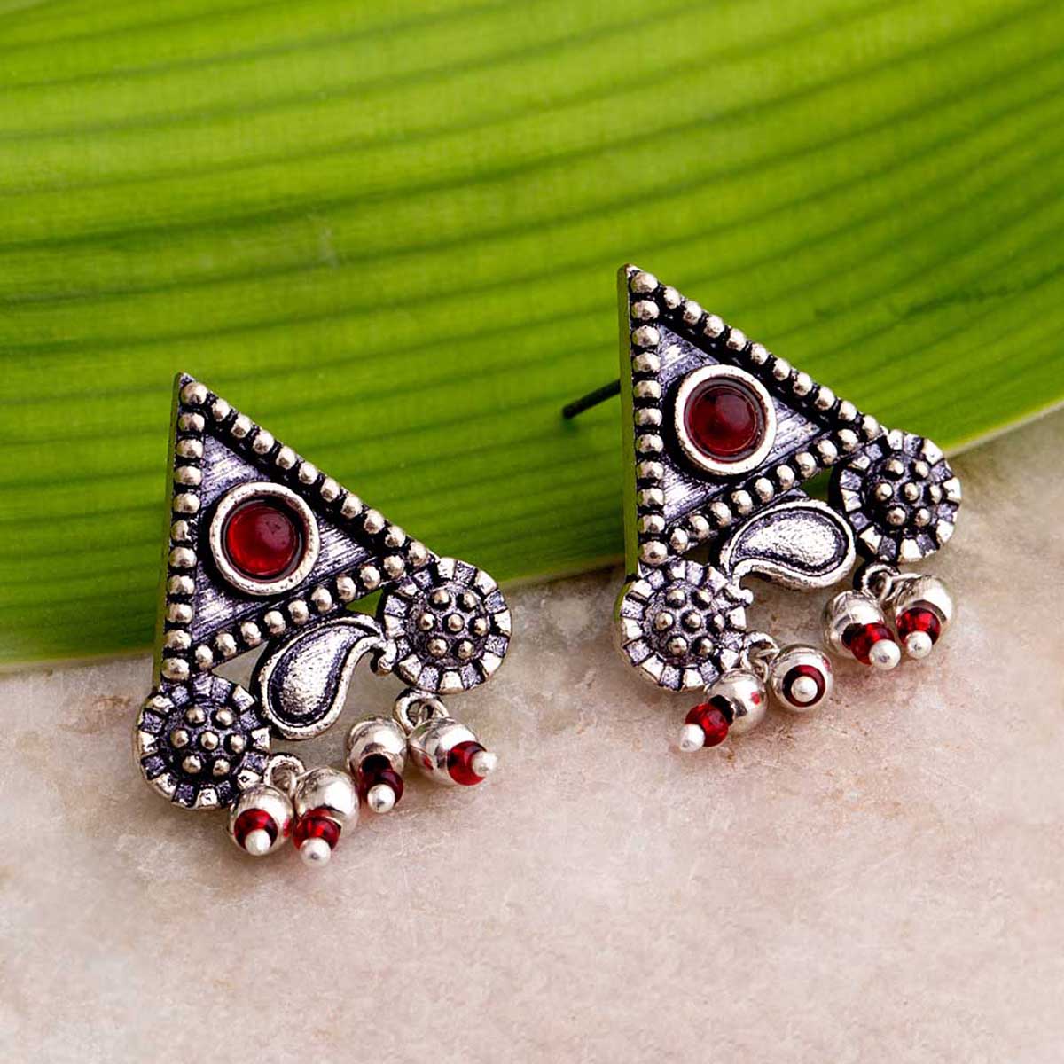 Abhira Triangle Stud Earrings
