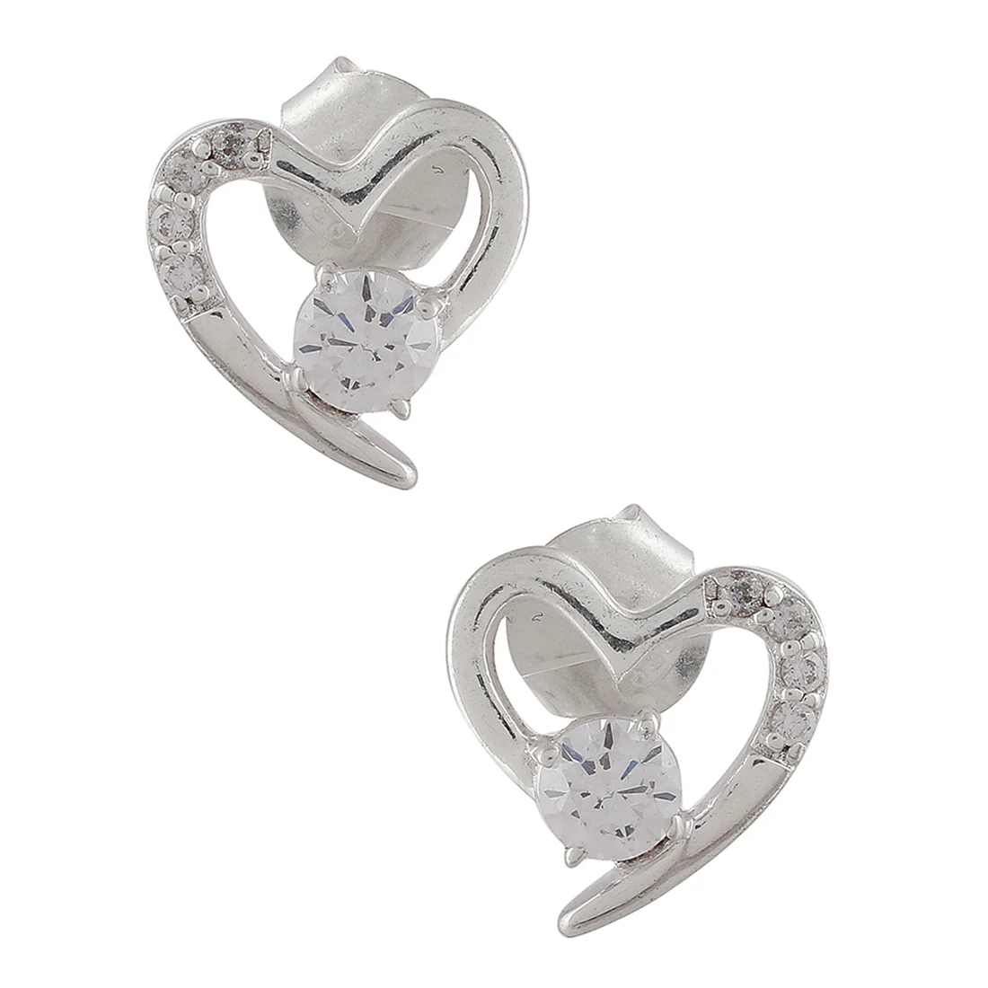 Adorable 925 Sterling Silver Heart-Shape Pendant Set - Image 7