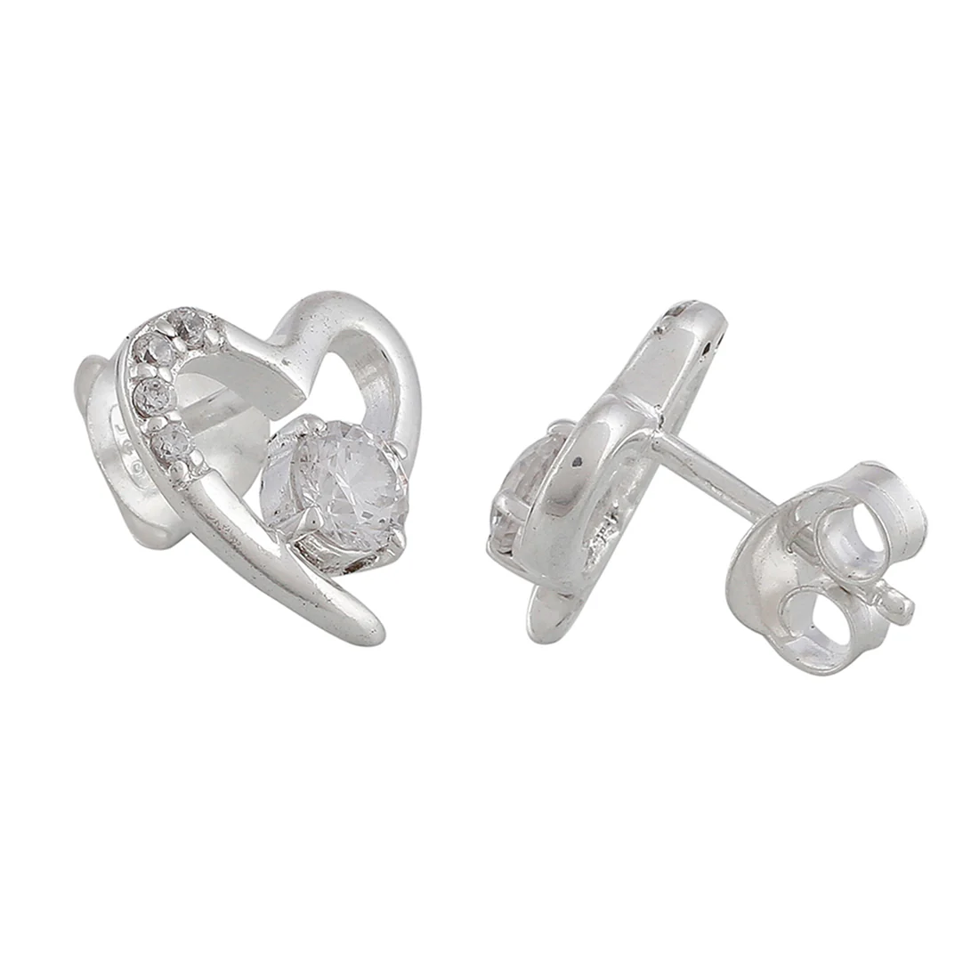 Adorable 925 Sterling Silver Heart-Shape Pendant Set - Image 8