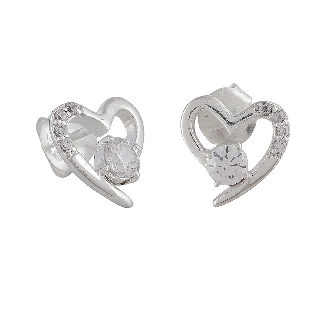 Adorable 925 Sterling Silver Heart-Shape Pendant Set - Image 9