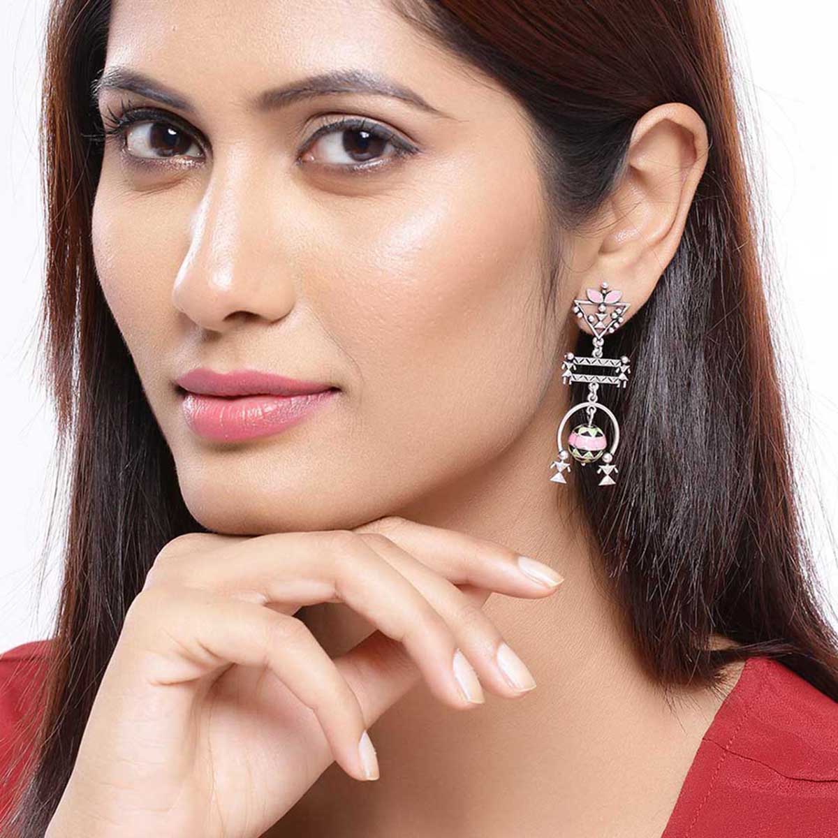 Adorned Spin Enamel Adorned Earrings - Image 2
