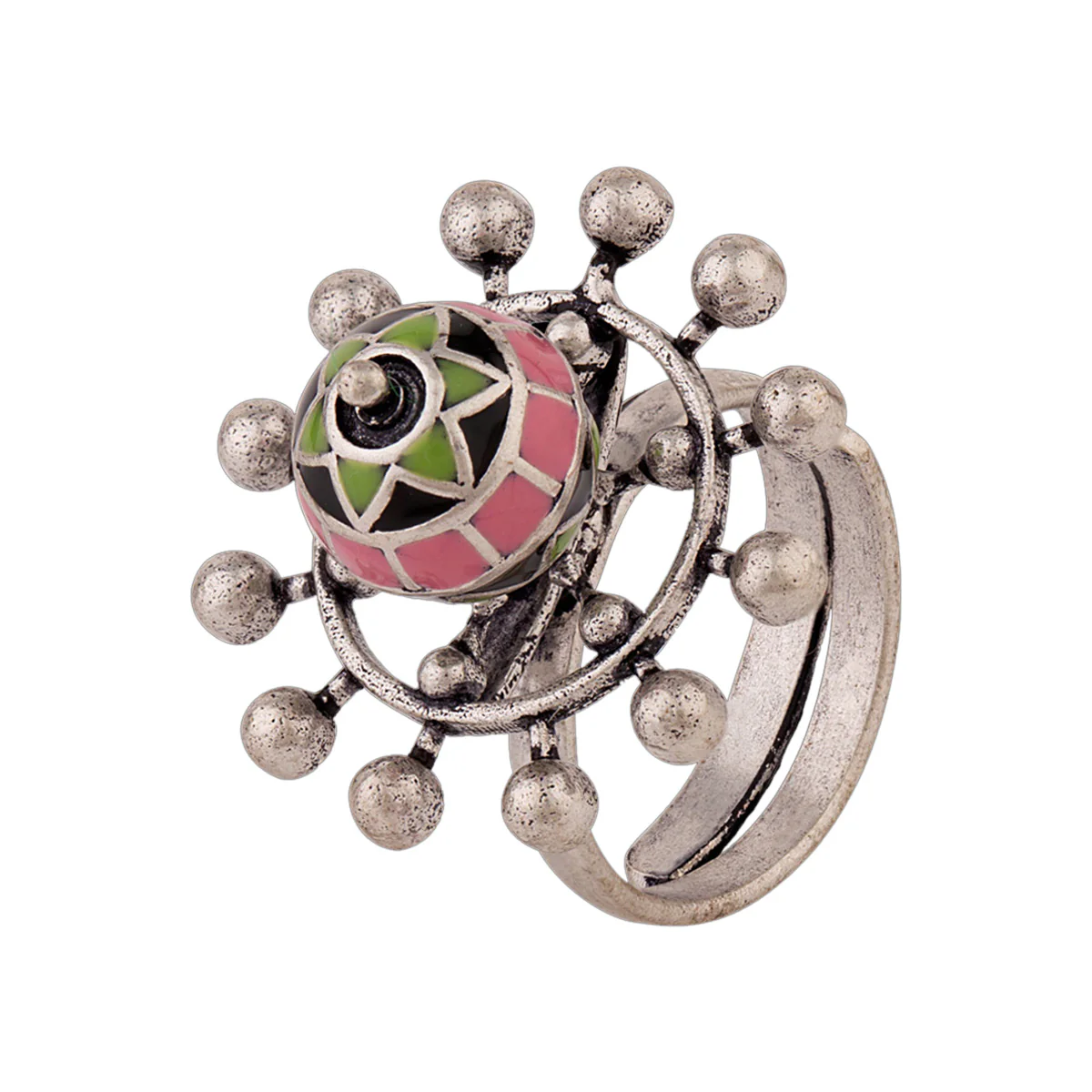 Adorned Spin Floral Inspired Ring - Image 3