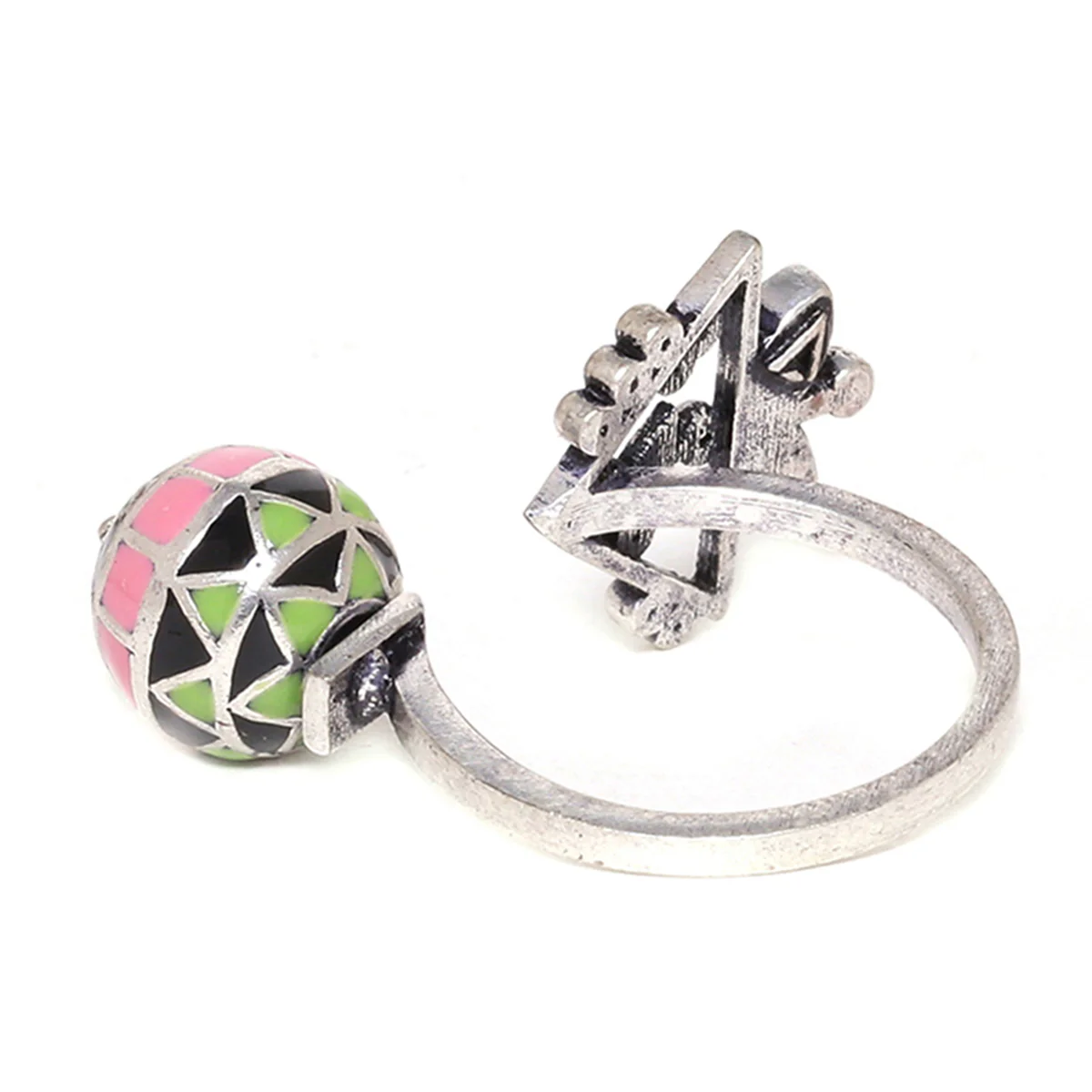 Adorned Spin Floral Motifs Ring - Image 5