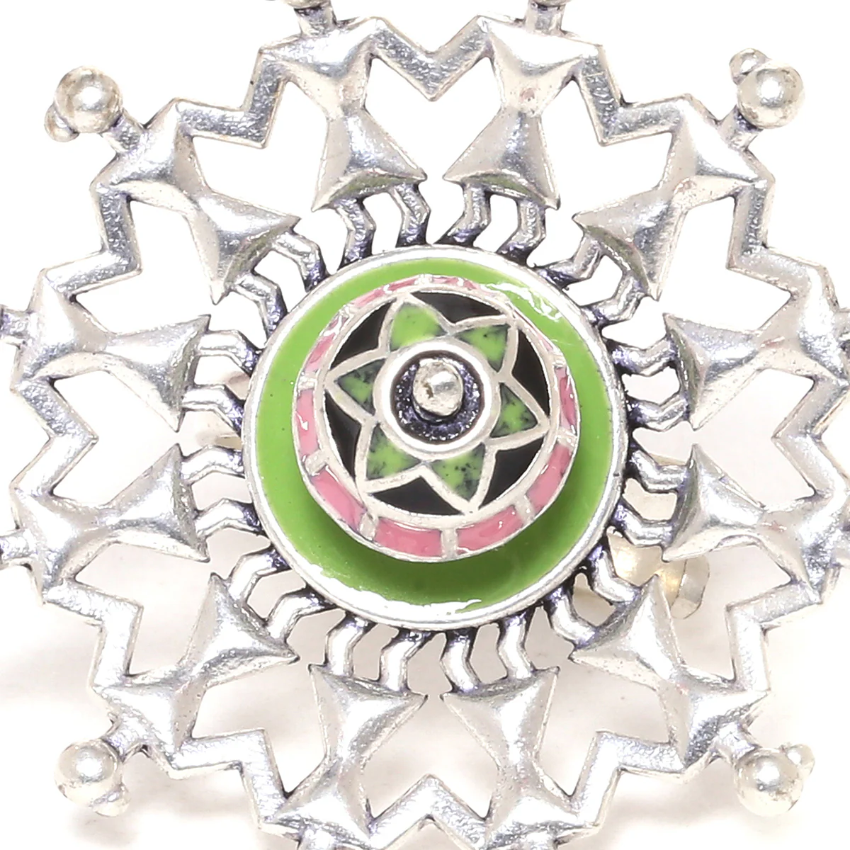 Adorned Spin Tribal Dome Ring - Image 5