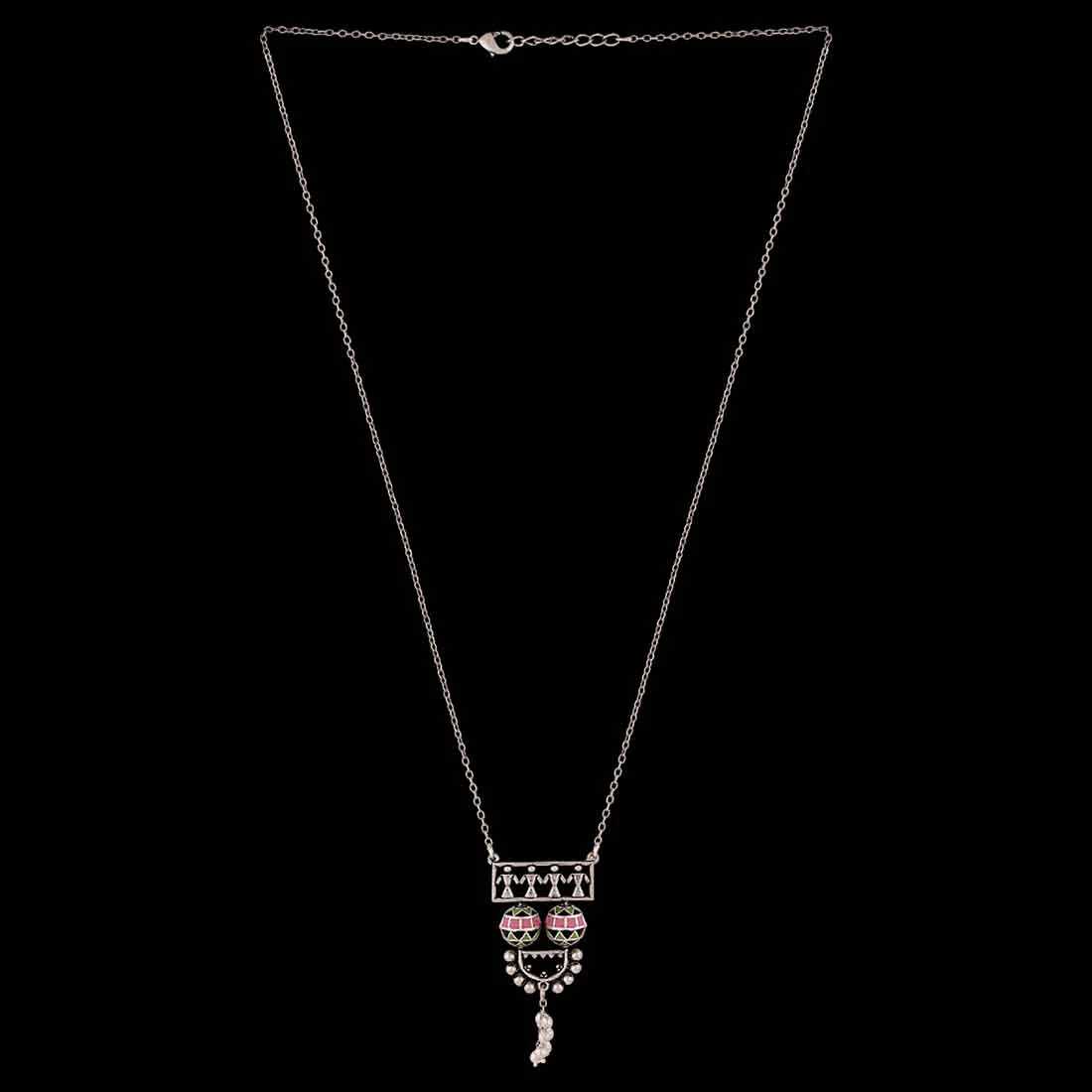 Adorned Spin Tribal Figured Necklace - Image 4