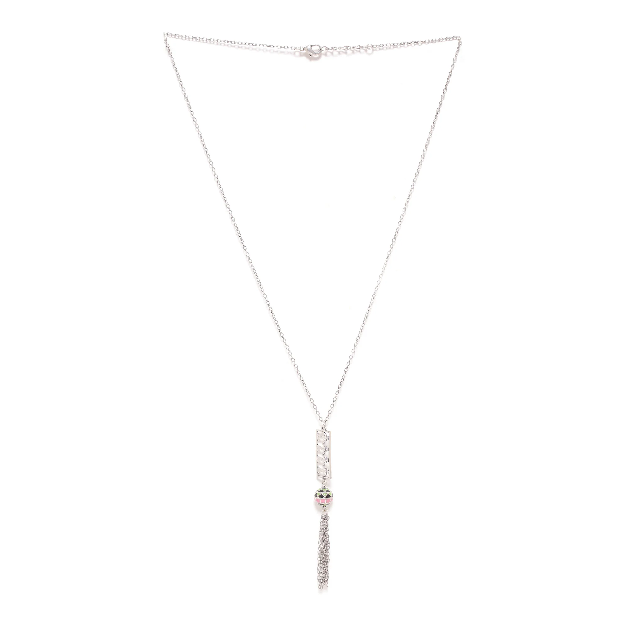 Adorned Spin Tribal Figures Tassels Pendant - Image 6