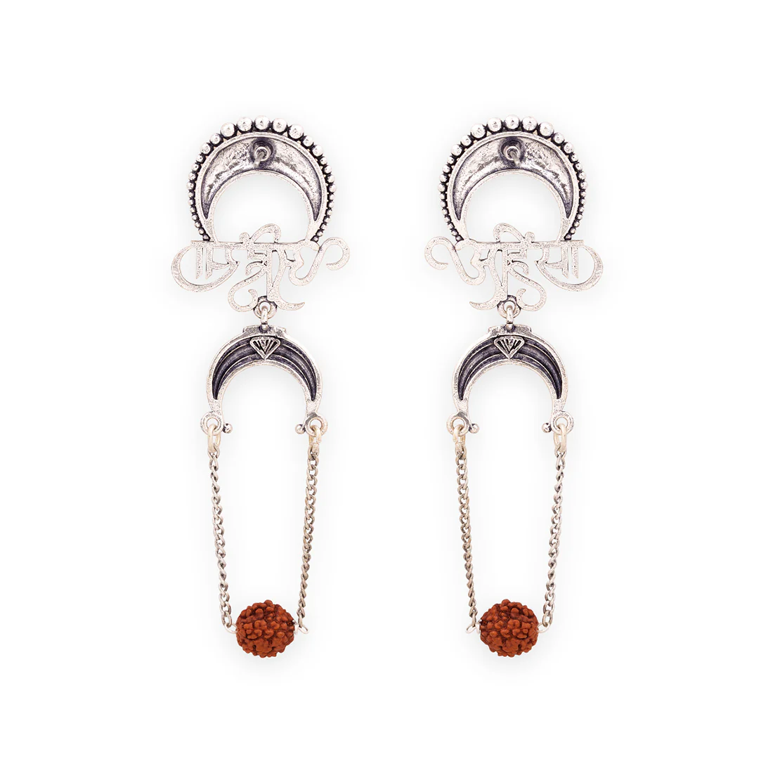 Aham Brahmasmi Ahinsa Drop Earrings - Image 5