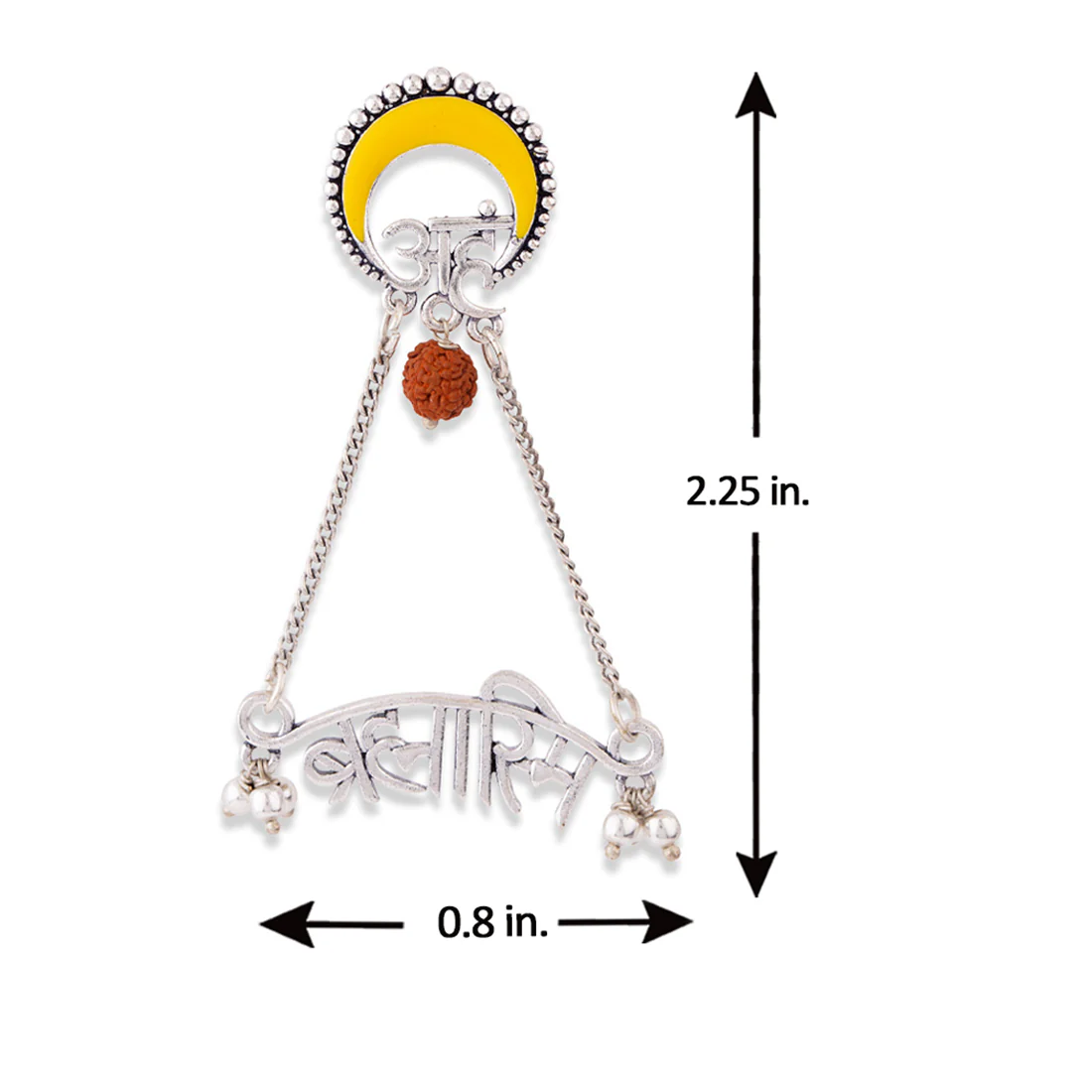 Aham Brahmasmi Inscription Drop Earrings - Image 6