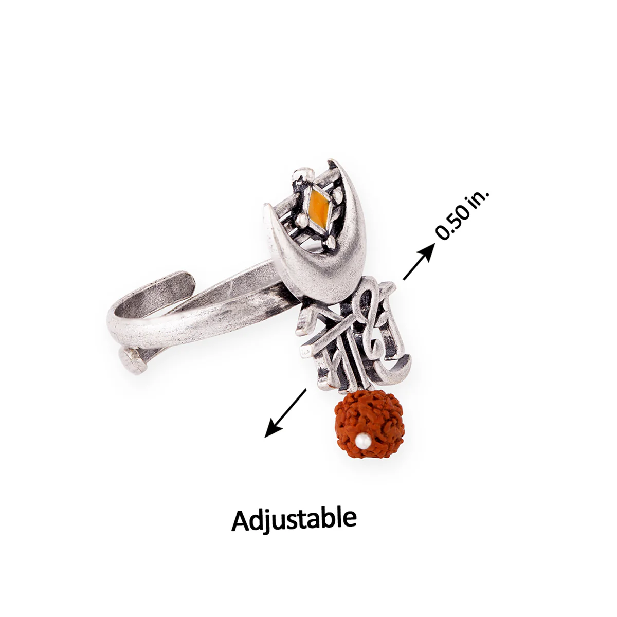 Aham Brahmasmi Moksh Inscription Ring - Image 5