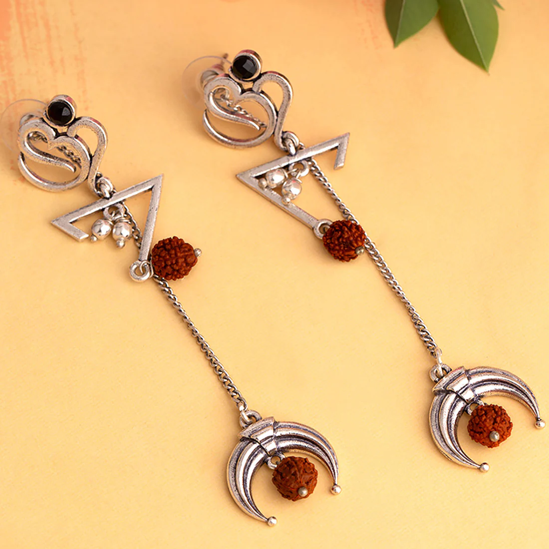 Aham Brahmasmi OM Drop Earrings